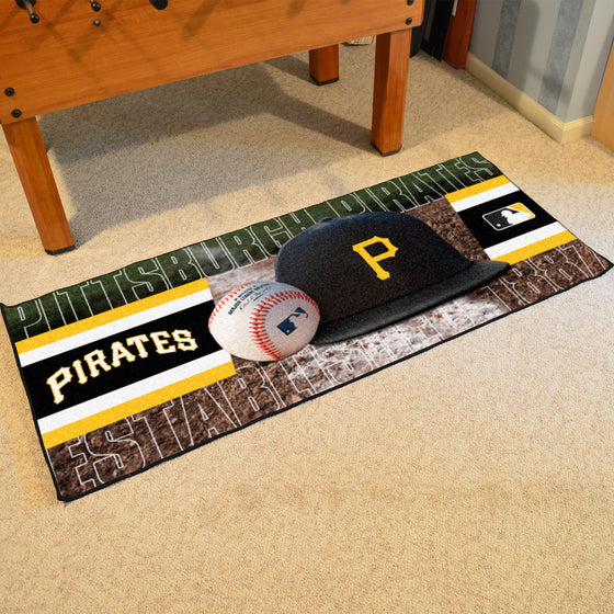 Pittsburgh Pirates Baseball Runner Rug - 30in. x 72in.