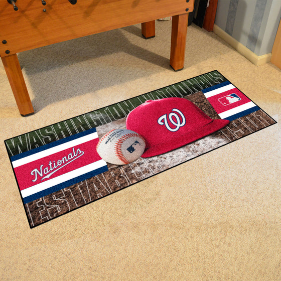 Washington Nationals Baseball Runner Rug - 30in. x 72in.