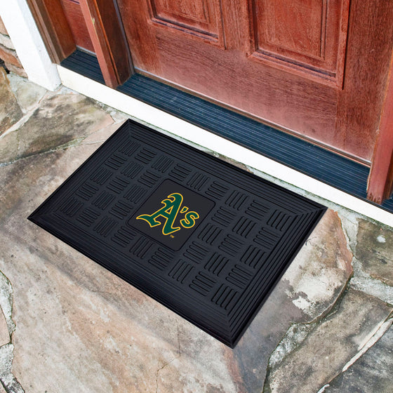 Oakland Athletics Heavy Duty Vinyl Medallion Door Mat - 19.5in. x 31in.