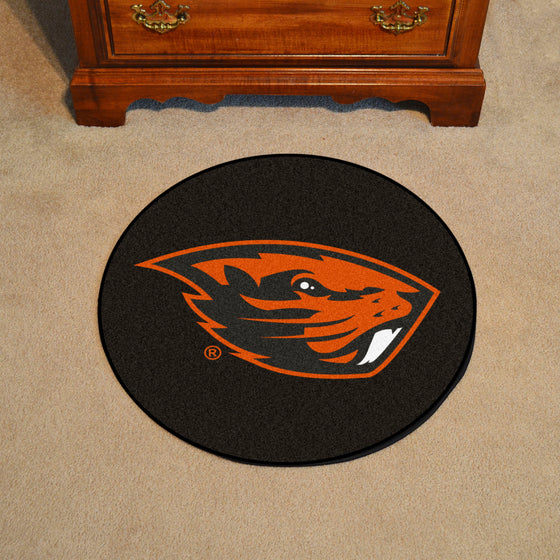 Oregon State Beavers Hockey Puck Rug - 27in. Diameter