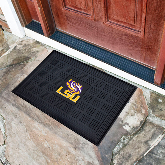 LSU Tigers Heavy Duty Vinyl Medallion Door Mat - 19.5in. x 31in.