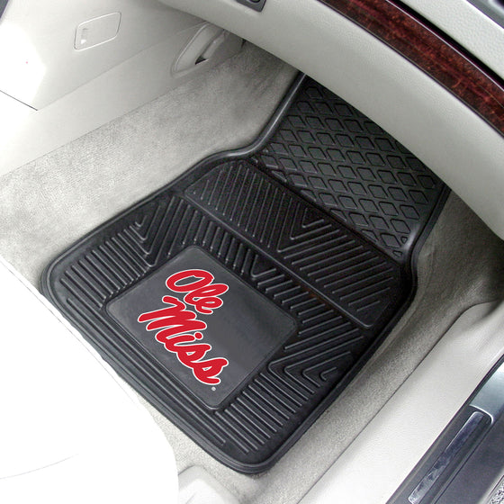 Ole Miss Rebels Heavy Duty Car Mat Set - 2 Pieces