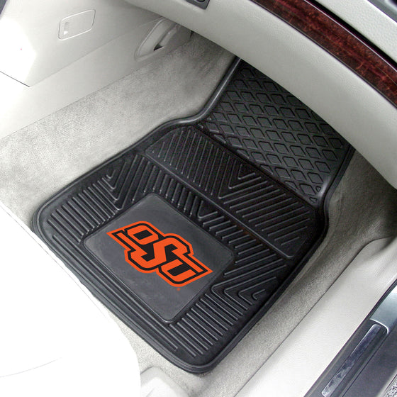 Oklahoma State Cowboys Heavy Duty Car Mat Set - 2 Pieces