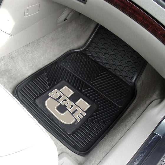 Utah State Aggies Heavy Duty Car Mat Set - 2 Pieces