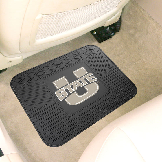 Utah State Aggies Back Seat Car Utility Mat - 14in. x 17in.