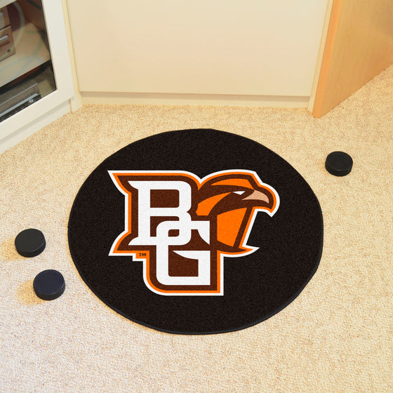 Bowling Green Falcons Hockey Puck Rug - 27in. Diameter