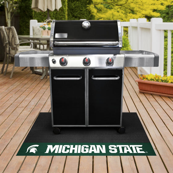 Michigan State Spartans Vinyl Grill Mat - 26in. x 42in.