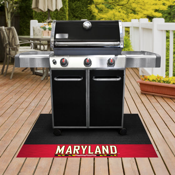 Maryland Terrapins Vinyl Grill Mat - 26in. x 42in.