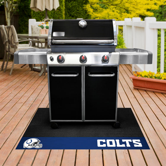 Indianapolis Colts Vinyl Grill Mat - 26in. x 42in.