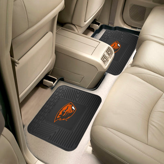 Oregon State Beavers Back Seat Car Utility Mats - 2 Piece Set