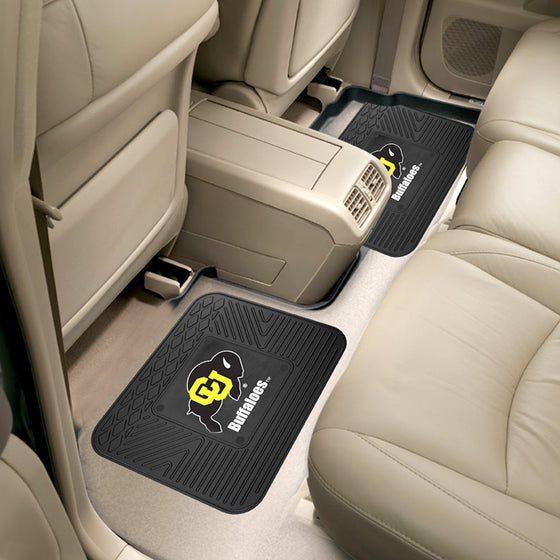 Colorado Buffaloes Back Seat Car Utility Mats - 2 Piece Set