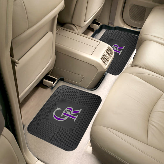 Colorado Rockies Back Seat Car Utility Mats - 2 Piece Set