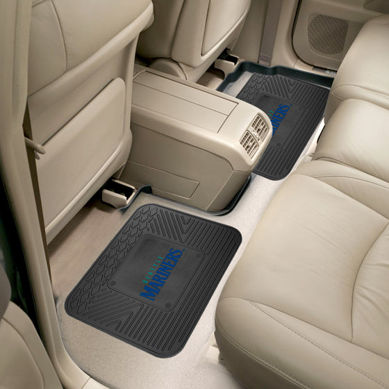 Seattle Mariners Back Seat Car Utility Mats - 2 Piece Set