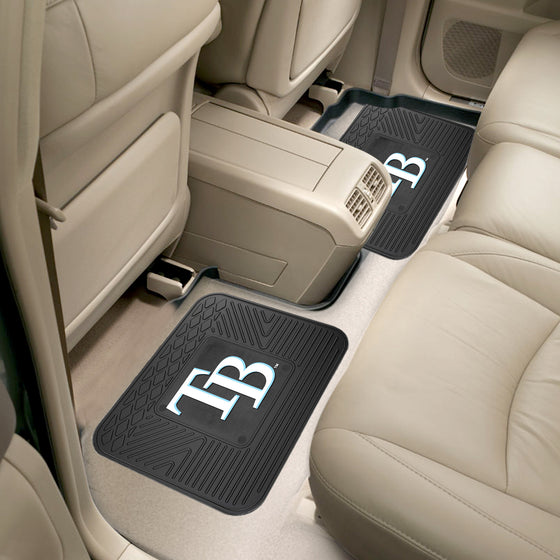 Tampa Bay Rays Back Seat Car Utility Mats - 2 Piece Set