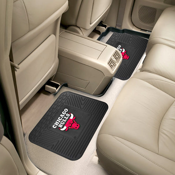 Chicago Bulls Back Seat Car Utility Mats - 2 Piece Set