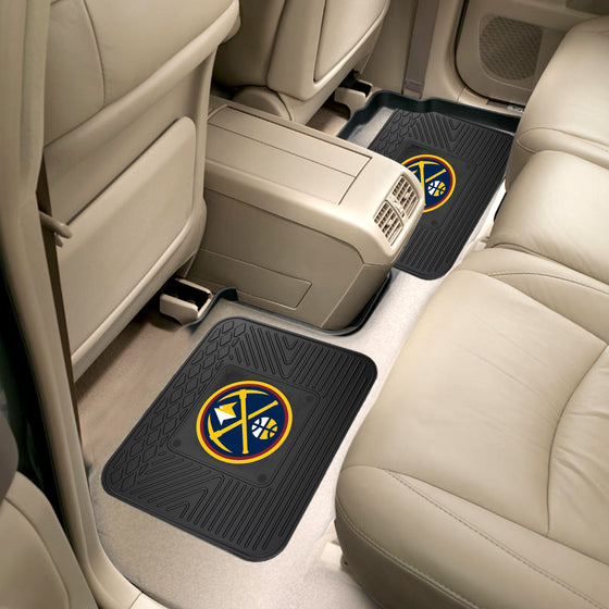 Denver Nuggets Back Seat Car Utility Mats - 2 Piece Set