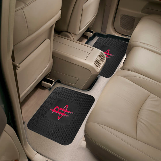 Houston Rockets Back Seat Car Utility Mats - 2 Piece Set