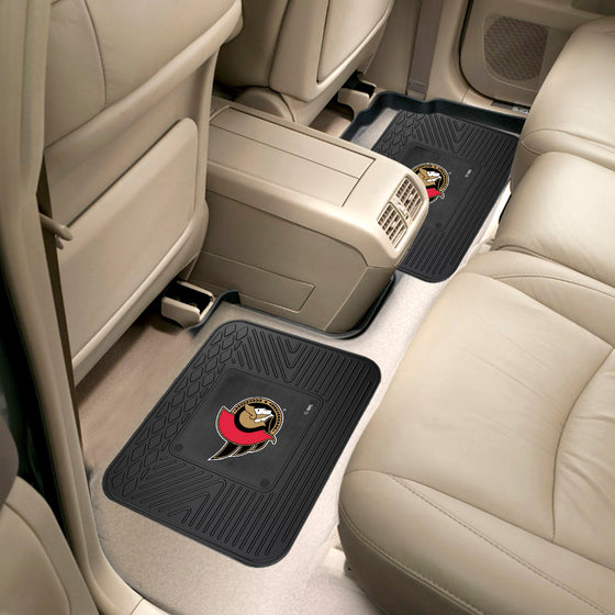 Ottawa Senators Back Seat Car Utility Mats - 2 Piece Set