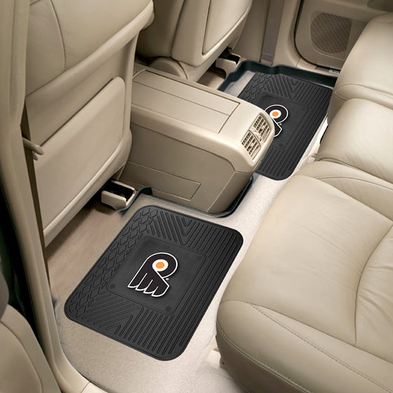 Philadelphia Flyers Back Seat Car Utility Mats - 2 Piece Set