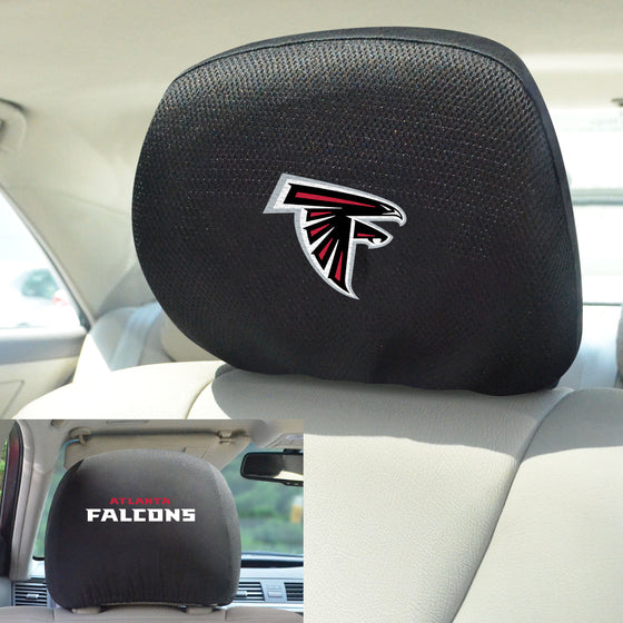 Atlanta Falcons Embroidered Head Rest Cover Set - 2 Pieces