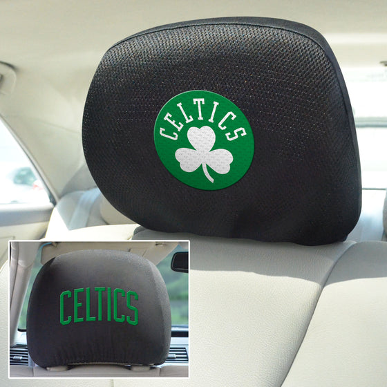 Boston Celtics Embroidered Head Rest Cover Set - 2 Pieces