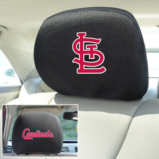 St. Louis Cardinals Embroidered Head Rest Cover Set - 2 Pieces