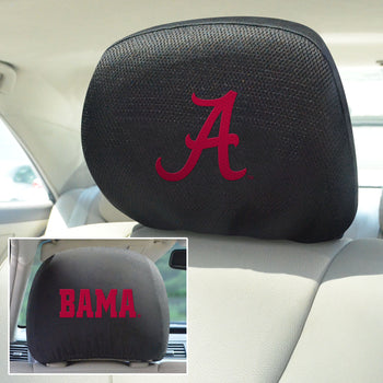 Alabama Crimson Tide Printed Head Rest Cover Set - 2 Pieces - 757 Sports Collectibles