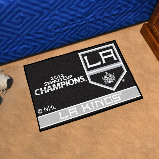 Los Angeles Kings Starter Mat Accent Rug - 19in. x 30in., 2012 NHL Stanley Cup Champions