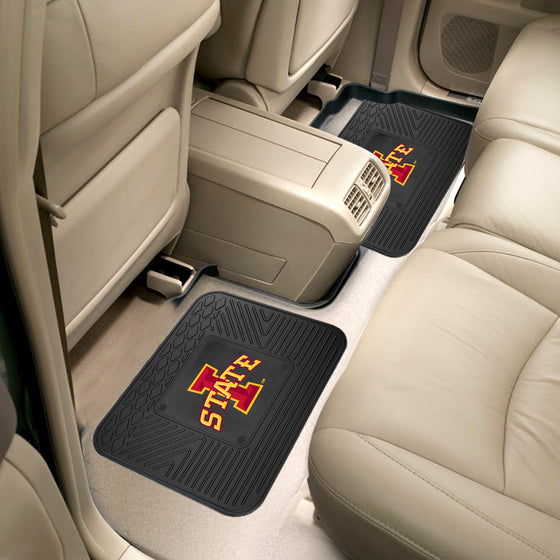 Iowa State Cyclones Back Seat Car Utility Mats - 2 Piece Set