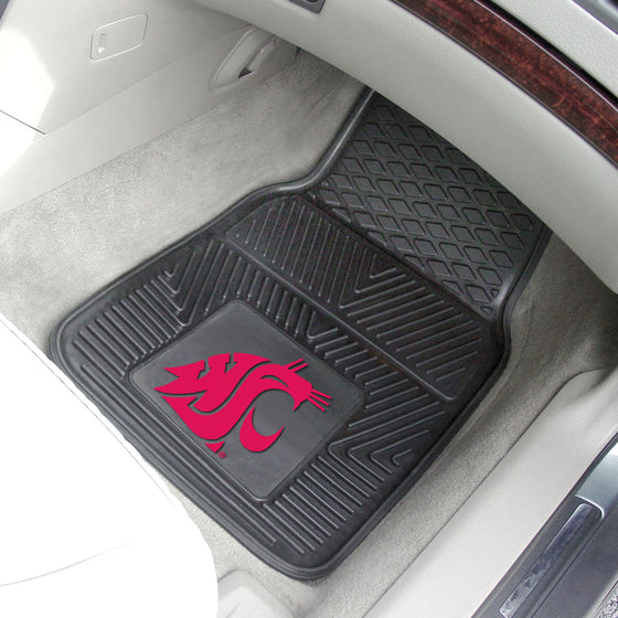 Washington State Cougars Heavy Duty Car Mat Set - 2 Pieces