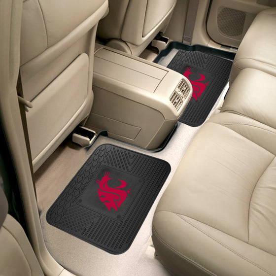 Washington State Cougars Back Seat Car Utility Mats - 2 Piece Set