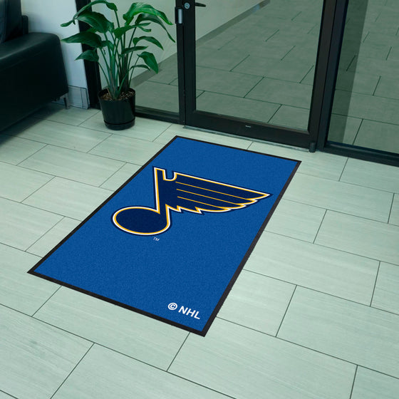 St. Louis Blues 3X5 High-Traffic Mat with Durable Rubber Backing - Portrait Orientation