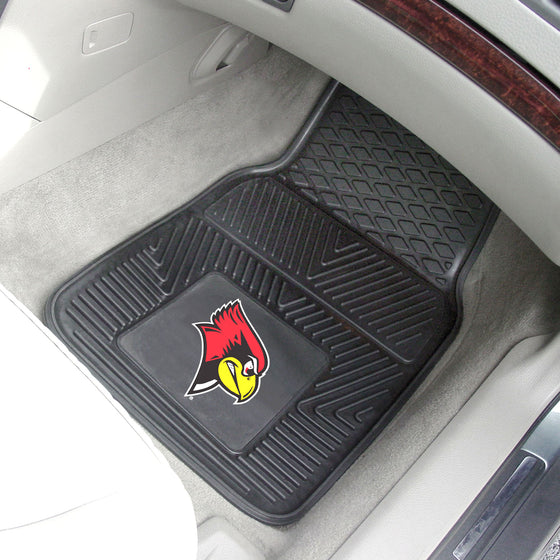 Illinois State Redbirds Heavy Duty Car Mat Set - 2 Pieces