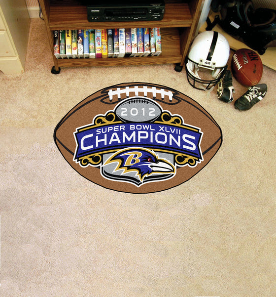 Baltimore Ravens  Football Rug - 20.5in. x 32.5in.