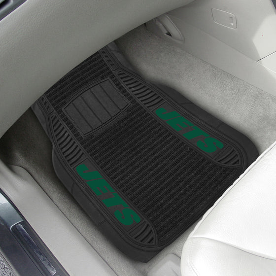 New York Jets 2 Piece Deluxe Car Mat Set