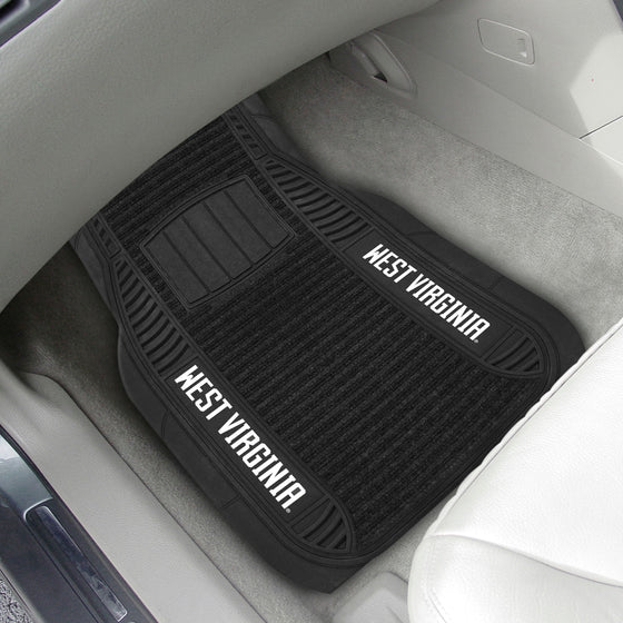 West Virginia Mountaineers 2 Piece Deluxe Car Mat Set