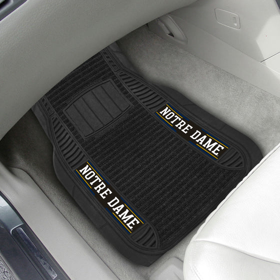 Notre Dame Fighting Irish 2 Piece Deluxe Car Mat Set