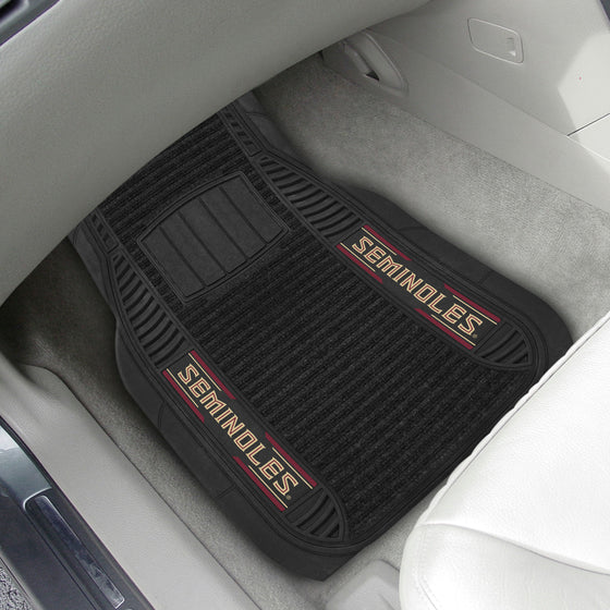 Florida State Seminoles 2 Piece Deluxe Car Mat Set