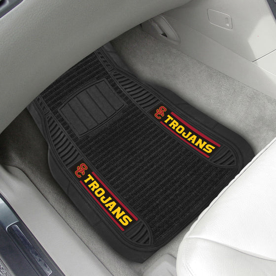 Southern California Trojans 2 Piece Deluxe Car Mat Set