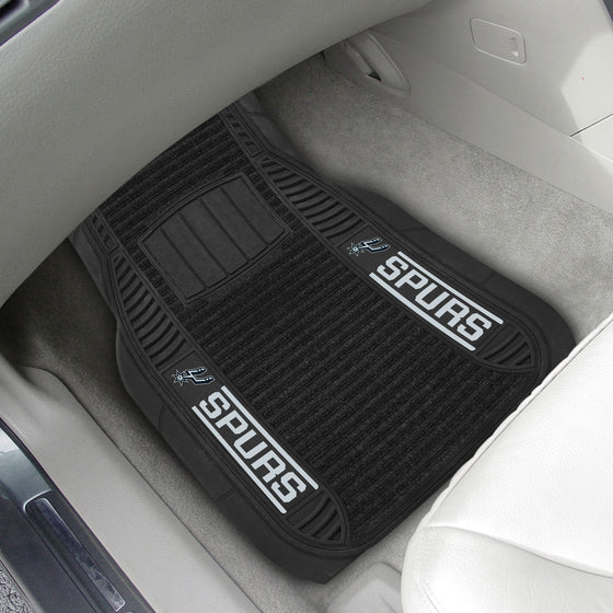 San Antonio Spurs 2 Piece Deluxe Car Mat Set