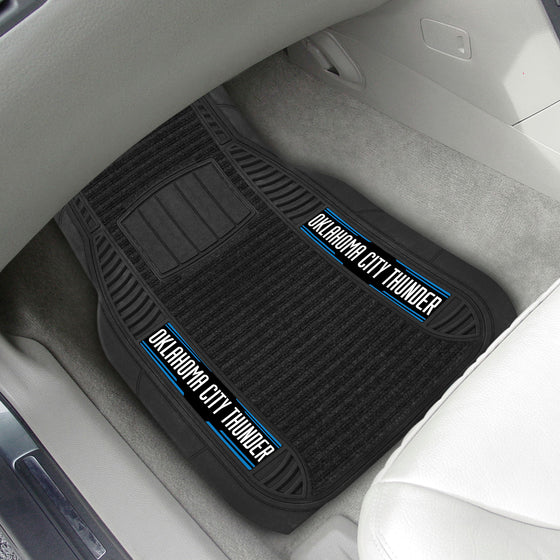 Oklahoma City Thunder 2 Piece Deluxe Car Mat Set