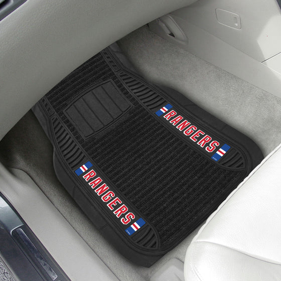 New York Rangers 2 Piece Deluxe Car Mat Set