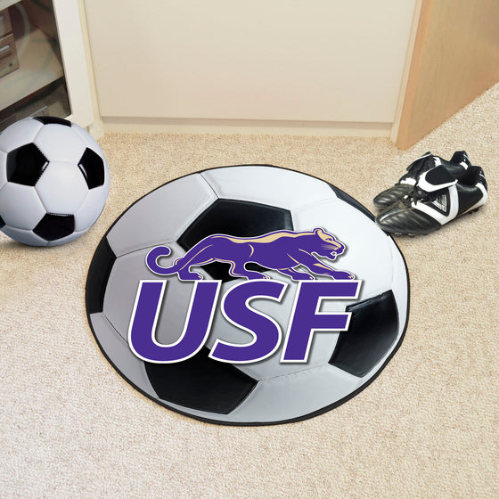 Sioux Falls Cougars Soccer Ball Rug - 27in. Diameter