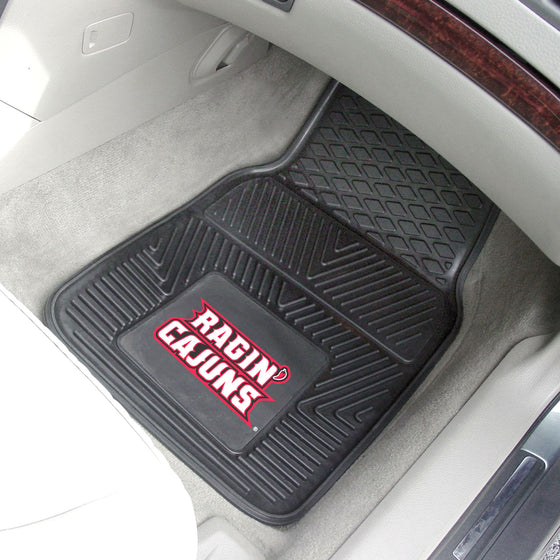 Louisiana-Lafayette Ragin' Cajuns Heavy Duty Car Mat Set - 2 Pieces