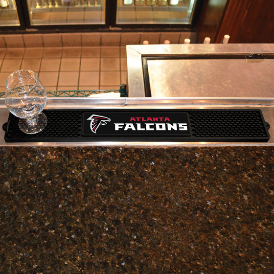 Atlanta Falcons Bar Drink Mat - 3.25in. x 24in.