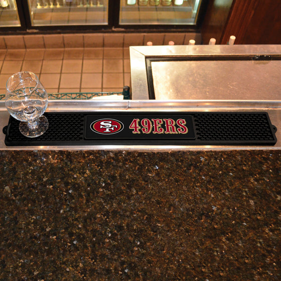 San Francisco 49ers Bar Drink Mat - 3.25in. x 24in.