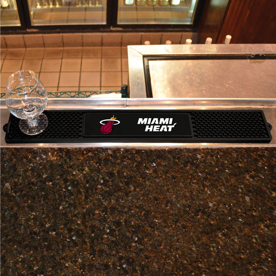 Miami Heat Bar Drink Mat - 3.25in. x 24in.