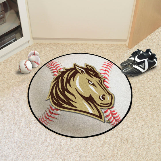 Southwest Minnesota State Mustangs Baseball Rug - 27in. Diameter