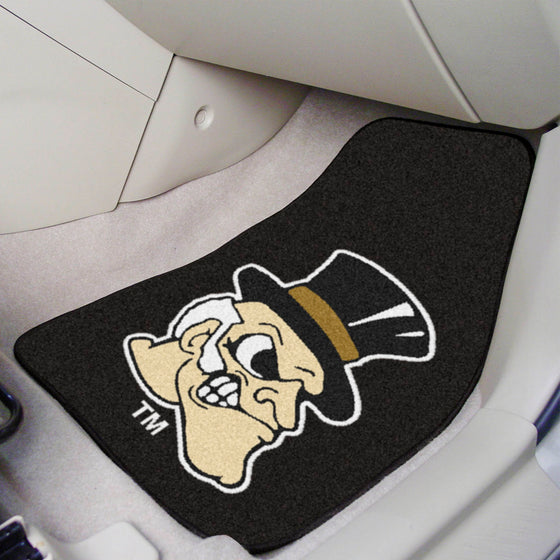 Wake Forest Demon Deacons Front Carpet Car Mat Set - 2 Pieces, Demon Deacon Logo