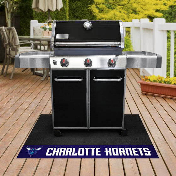 Charlotte Hornets Vinyl Grill Mat - 26in. x 42in.